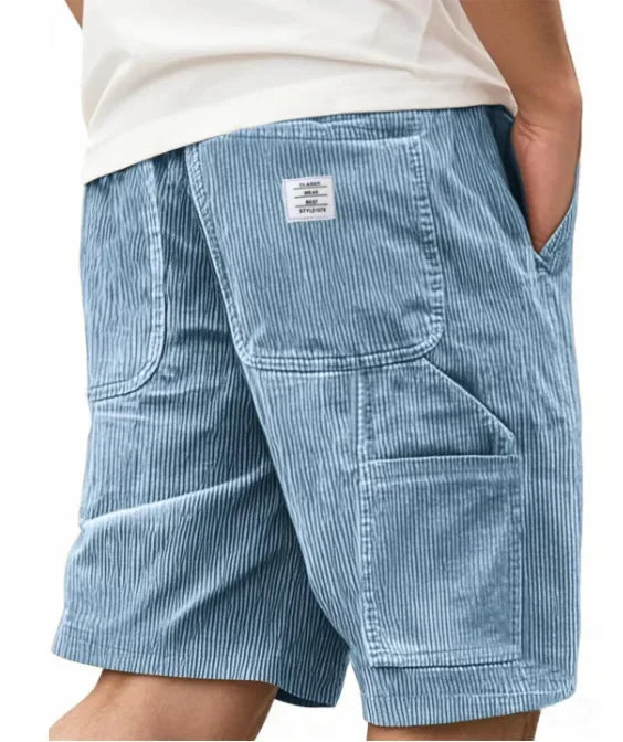 Short cargo en velours côtelé