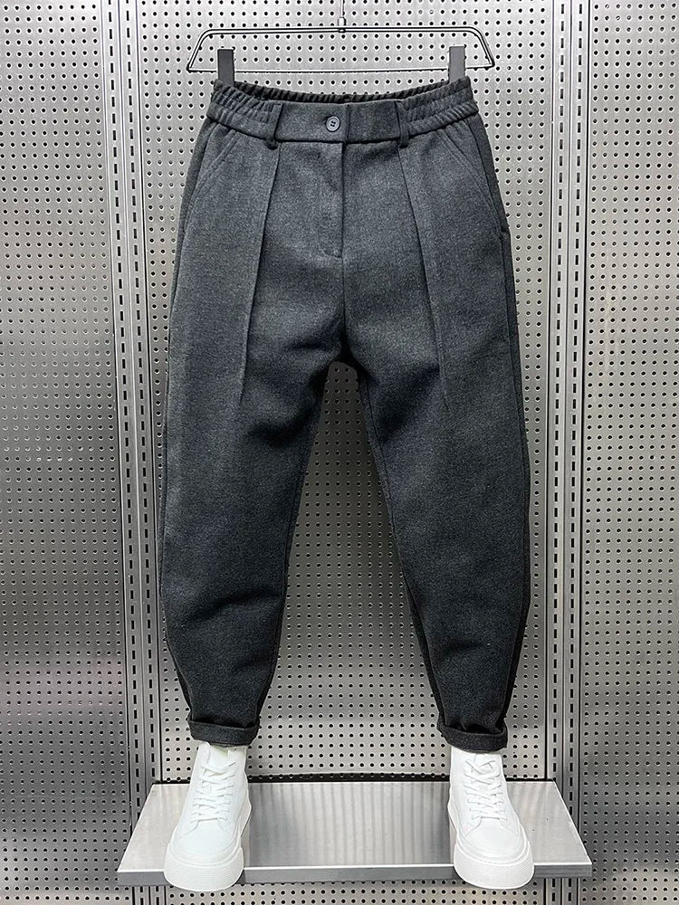 Pantalon fuselé à plis coupe décontractée pour le quotidien homme – Vallauris