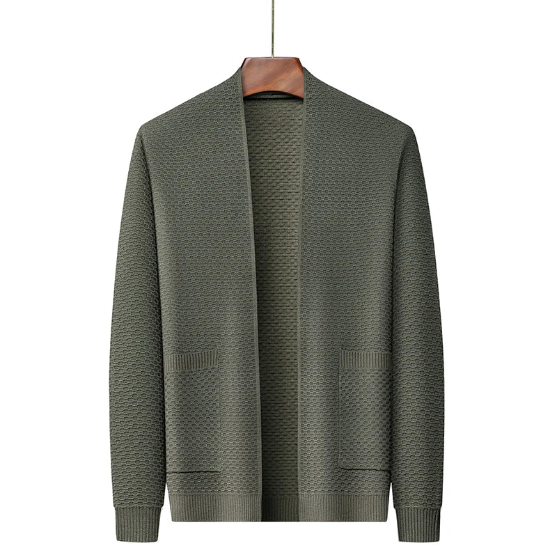 Veste souple en tissu jacquard texturé
