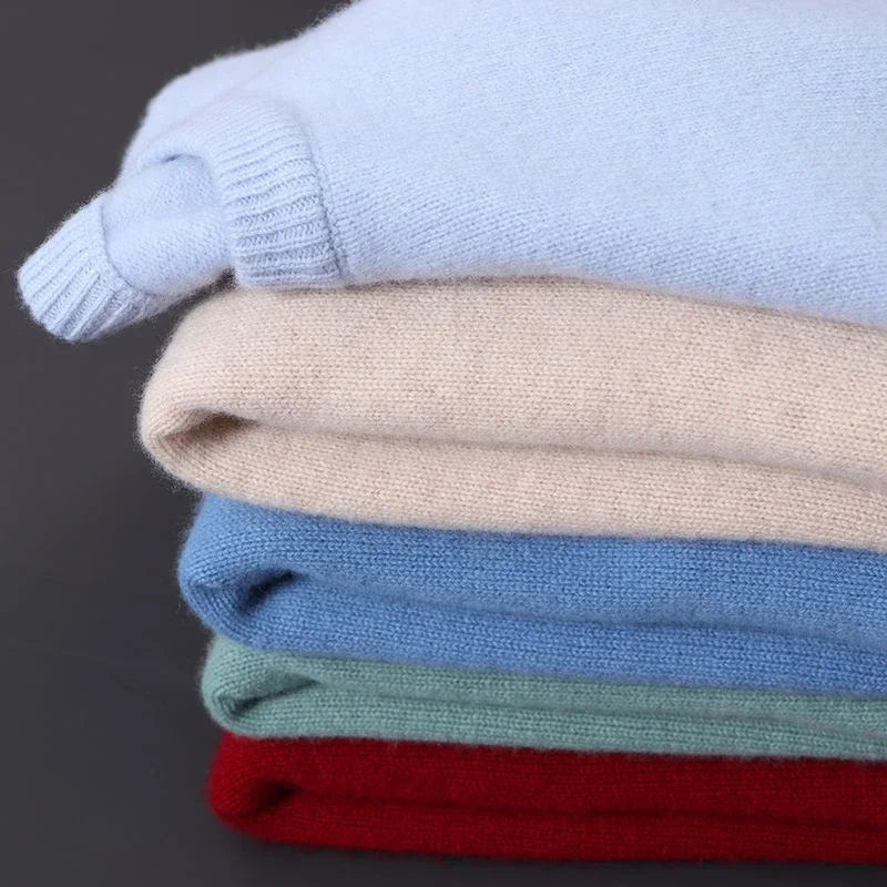 Pull en pur cachemire col rond au style intemporel homme – Kléber