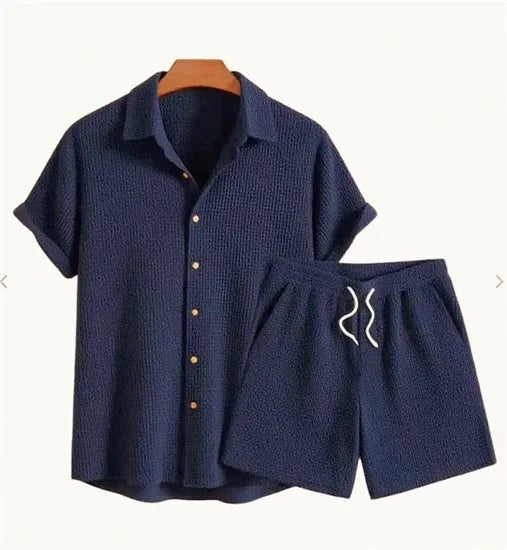 Ensemble chemise et short en maille
