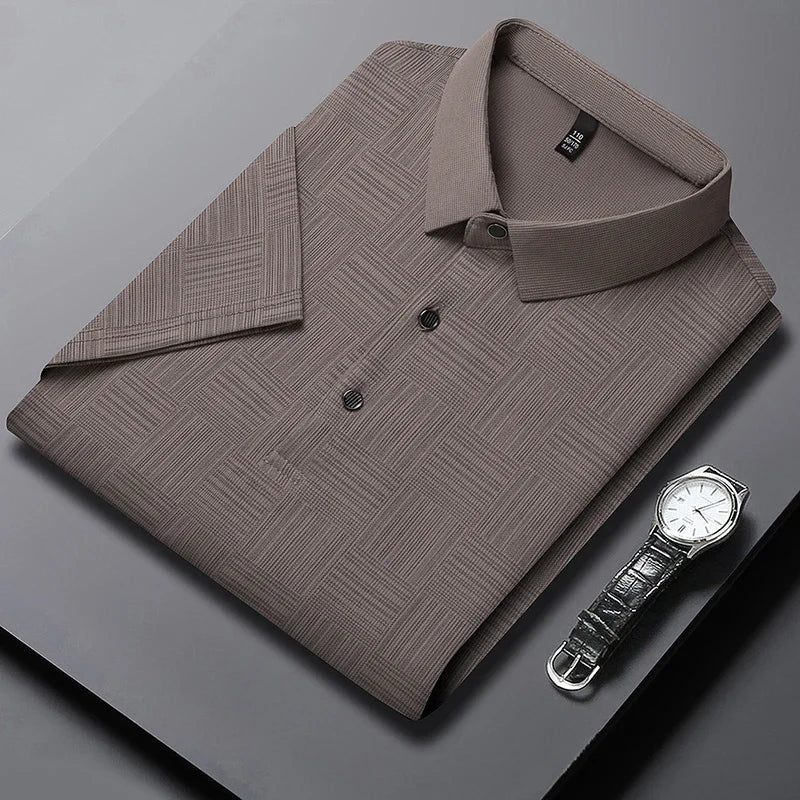 Polo classique uni coupe droite