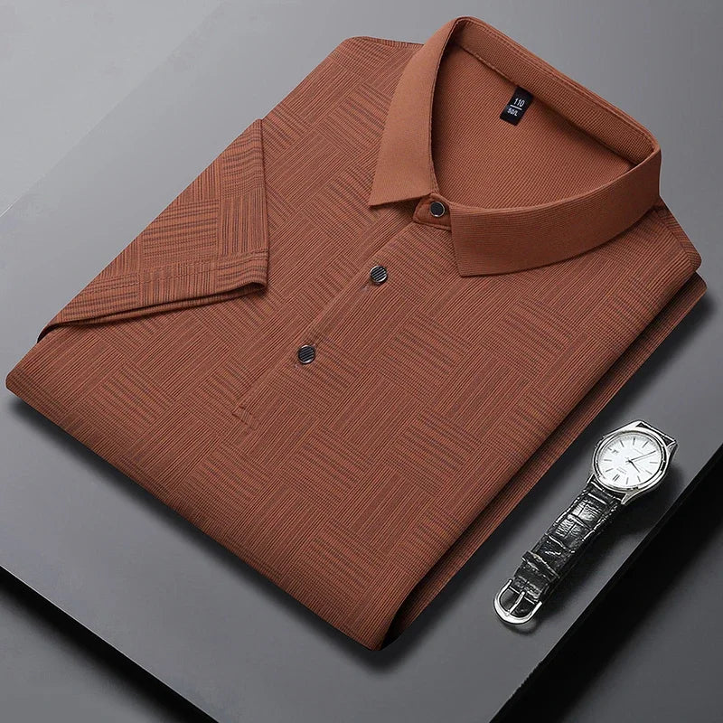 Polo classique uni coupe droite