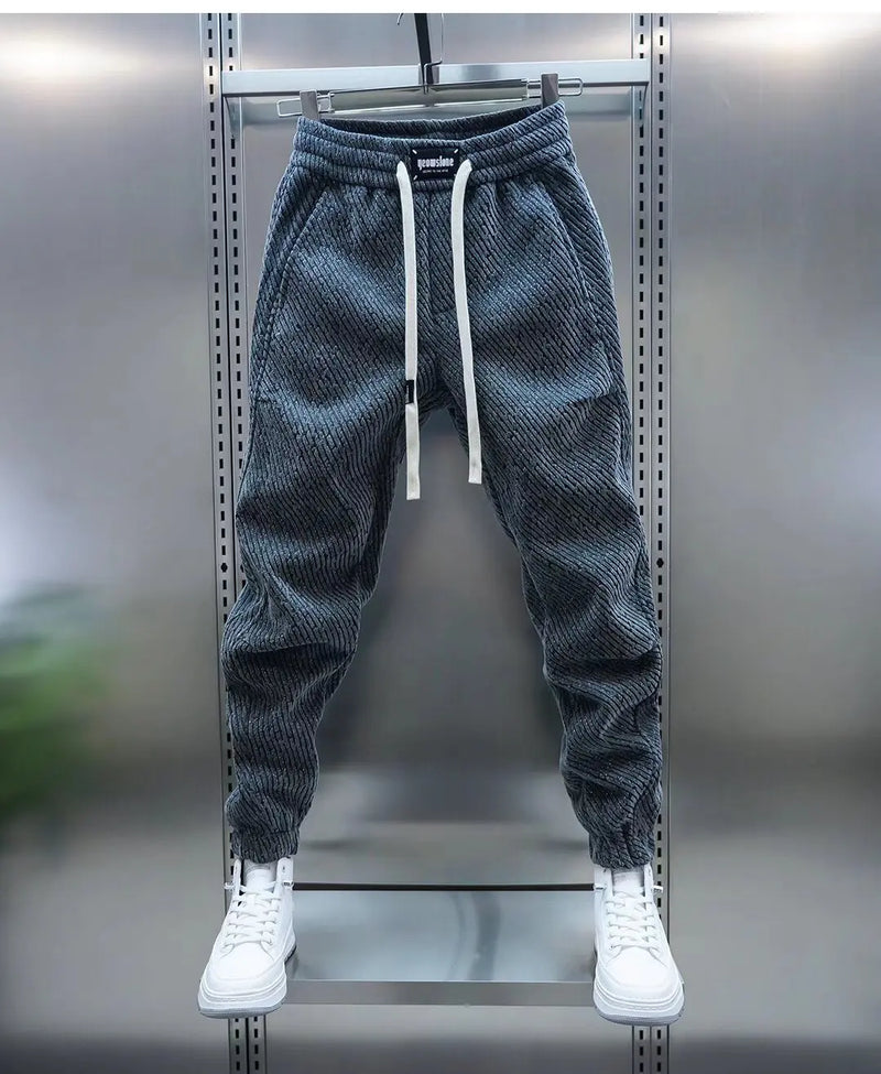 Pantalon décontracté fuselé à cordon