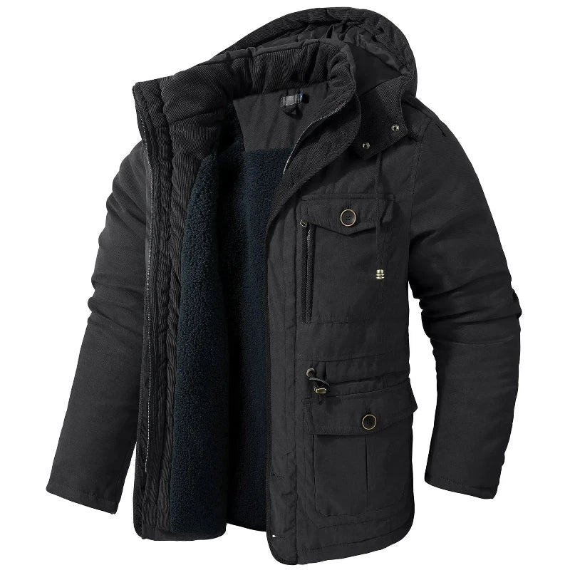 Veste de terrain à capuche amovible