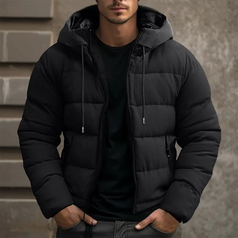 Veste matelassée chaude à la finition soignée pour le quotidien homme – Buis