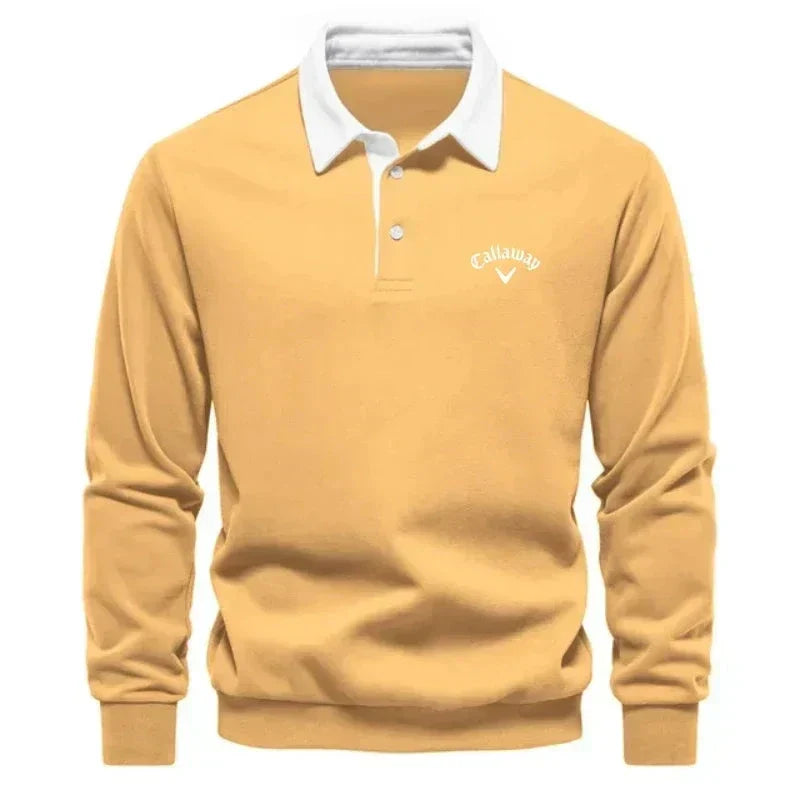Pull polo à contrastes raffinés col polo coupe moderne élégance homme – Créon
