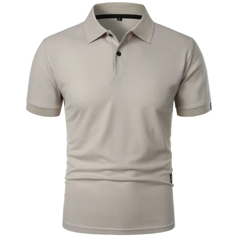 Polo uni à manches courtes