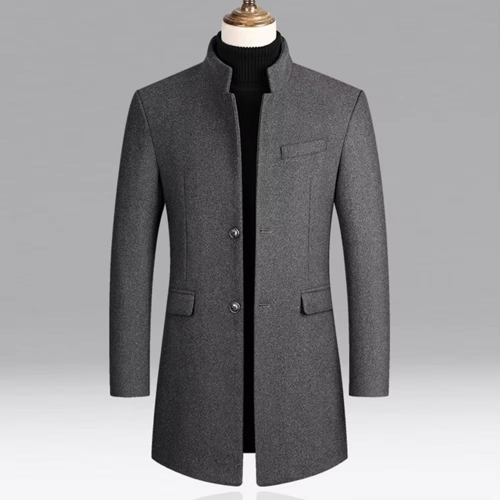 Manteau intemporel chaud coupe raffinée finition soignée homme – Rigny