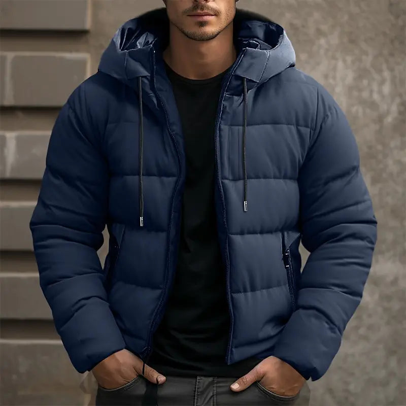 Veste matelassée chaude à la finition soignée pour le quotidien homme – Buis