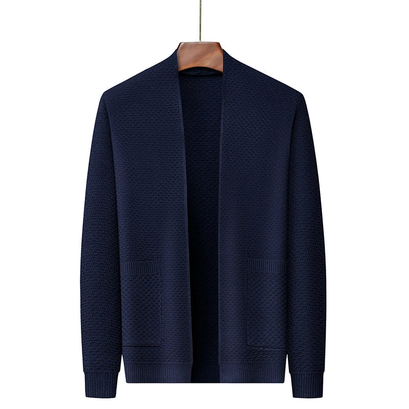 Veste souple en tissu jacquard texturé