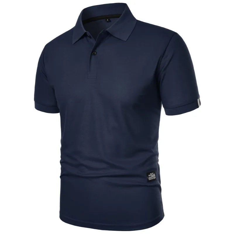 Polo uni à manches courtes