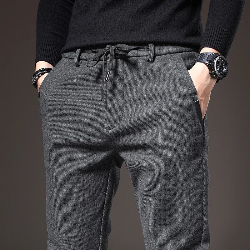 Pantalon jogger coupe ajustée au chic discret au style intemporel homme – Céreste