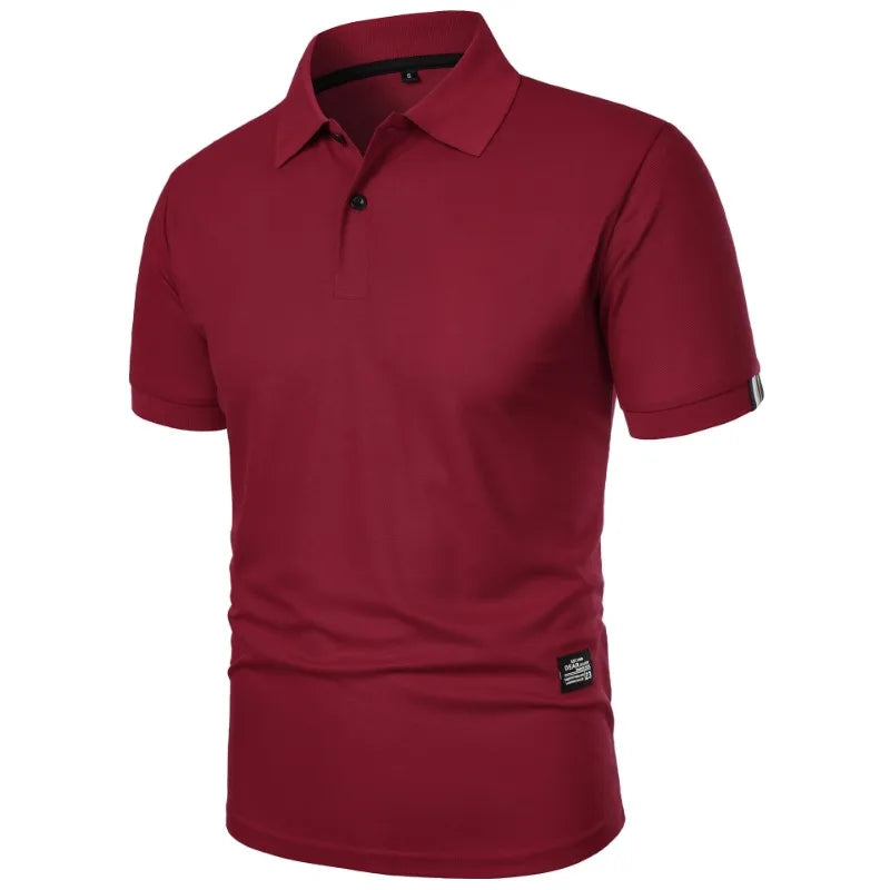 Polo uni à manches courtes