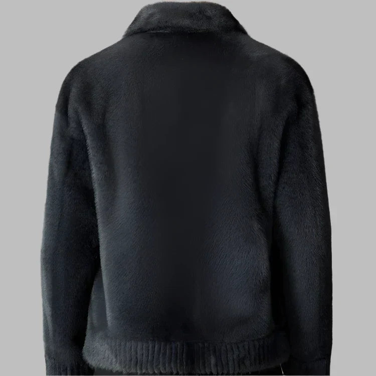 Manteau effet fourrure au toucher doux