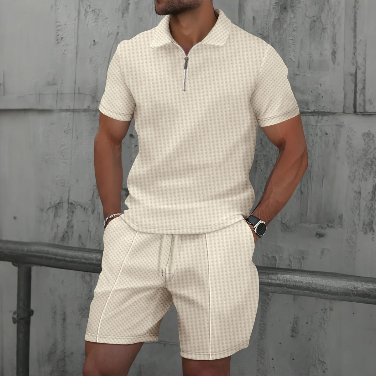 Ensemble polo et short assortis