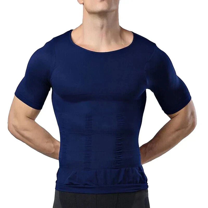 T-shirt de sport gainant stretch respirant au style intemporel homme – Rians