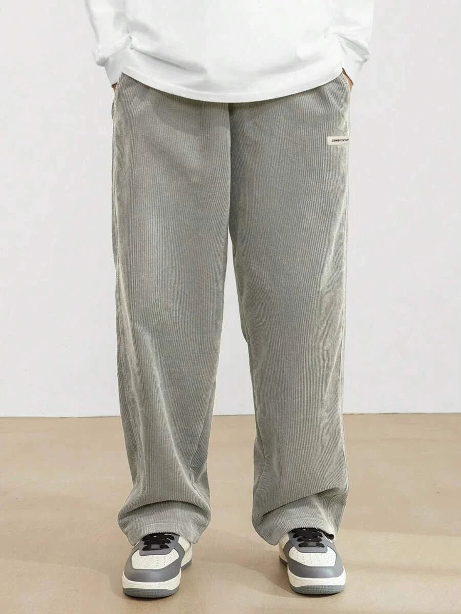 Pantalon velours côtelé coupe droite
