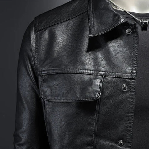Veste en cuir style rider moderne pour le quotidien homme – Cucuron