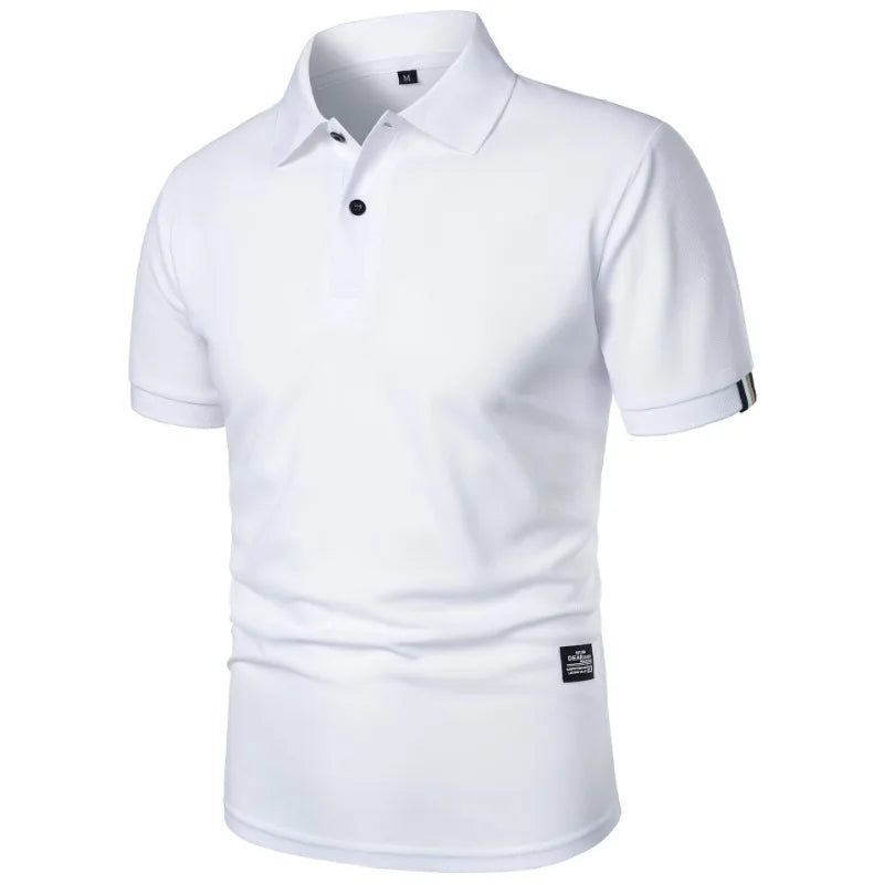 Polo uni à manches courtes