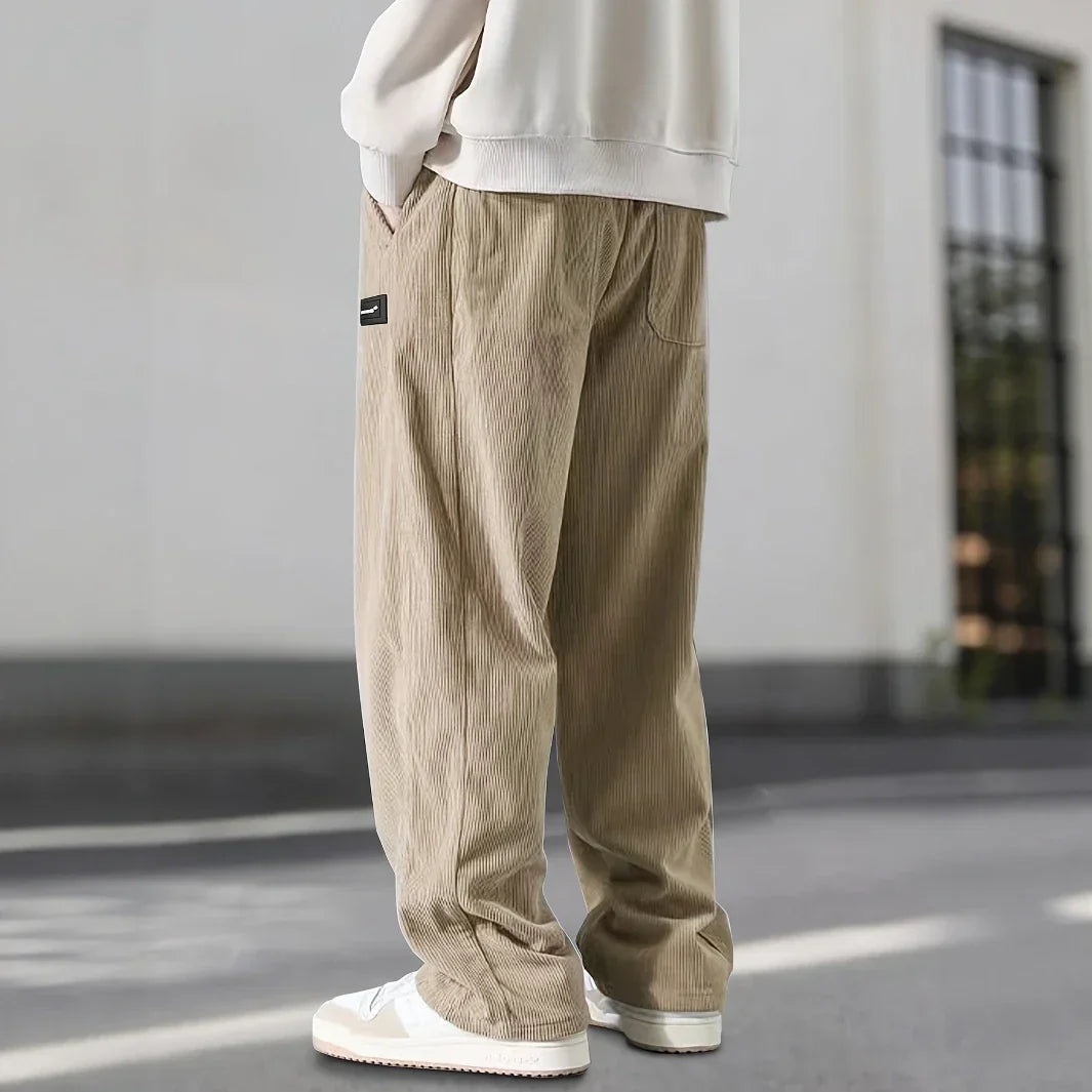 Pantalon en velours côtelé confortable au style intemporel homme – Singer