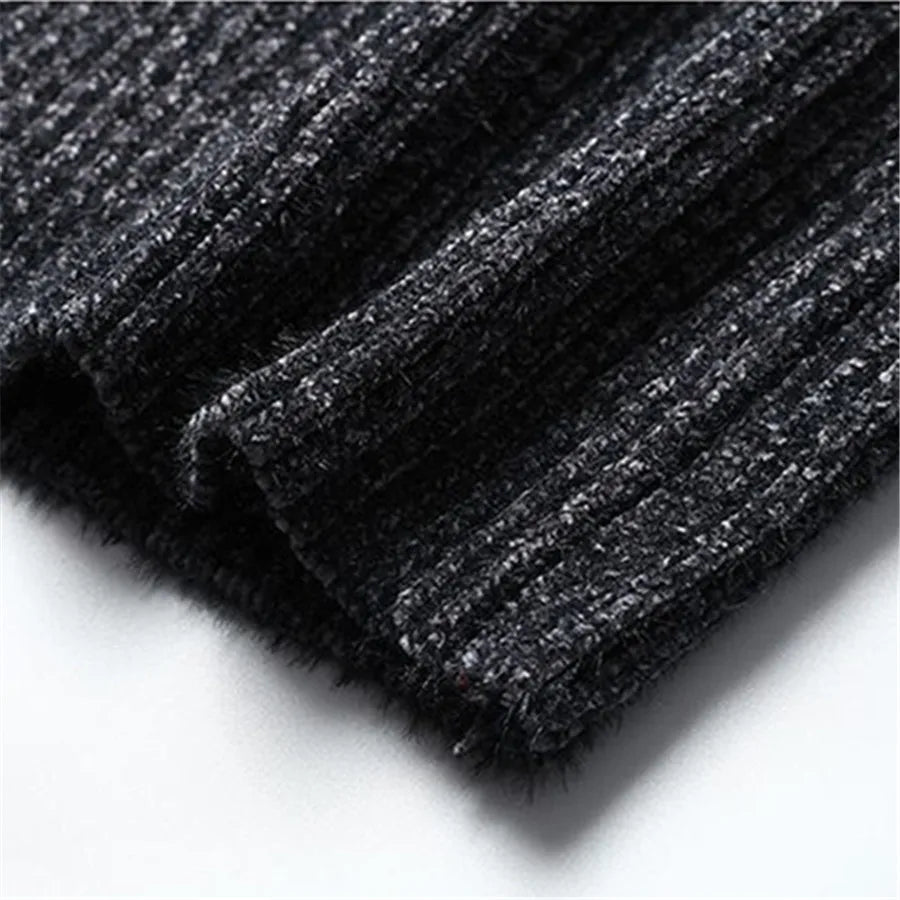 Pull col roulé en maille épaisse