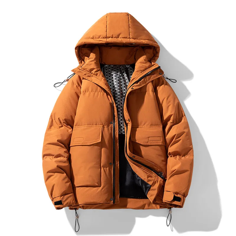 Doudoune matelassée à capuche poches au style intemporel homme – Alleins