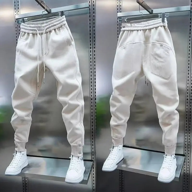 Pantalon jogging à bas boutonnés