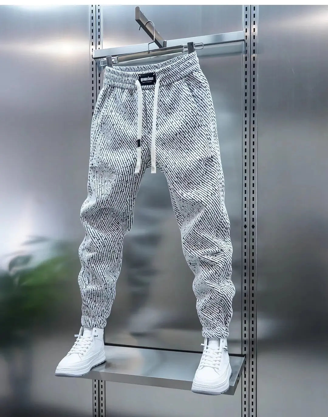 Pantalon jogger fuselé à cordon