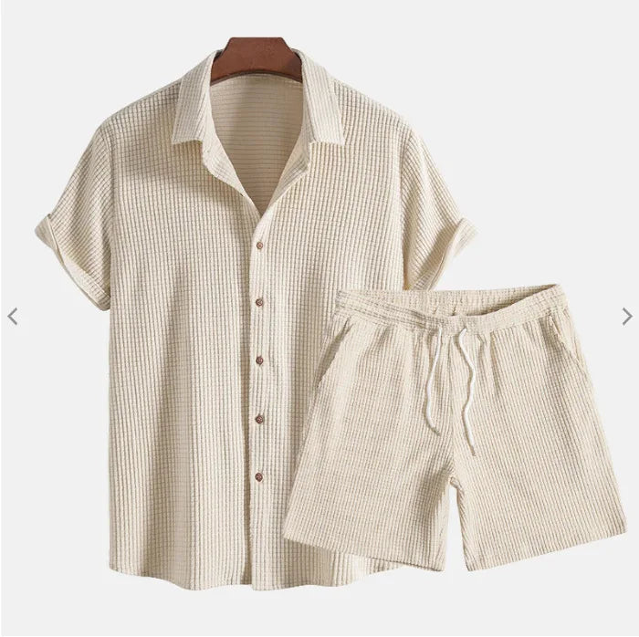 Ensemble chemise et short en maille