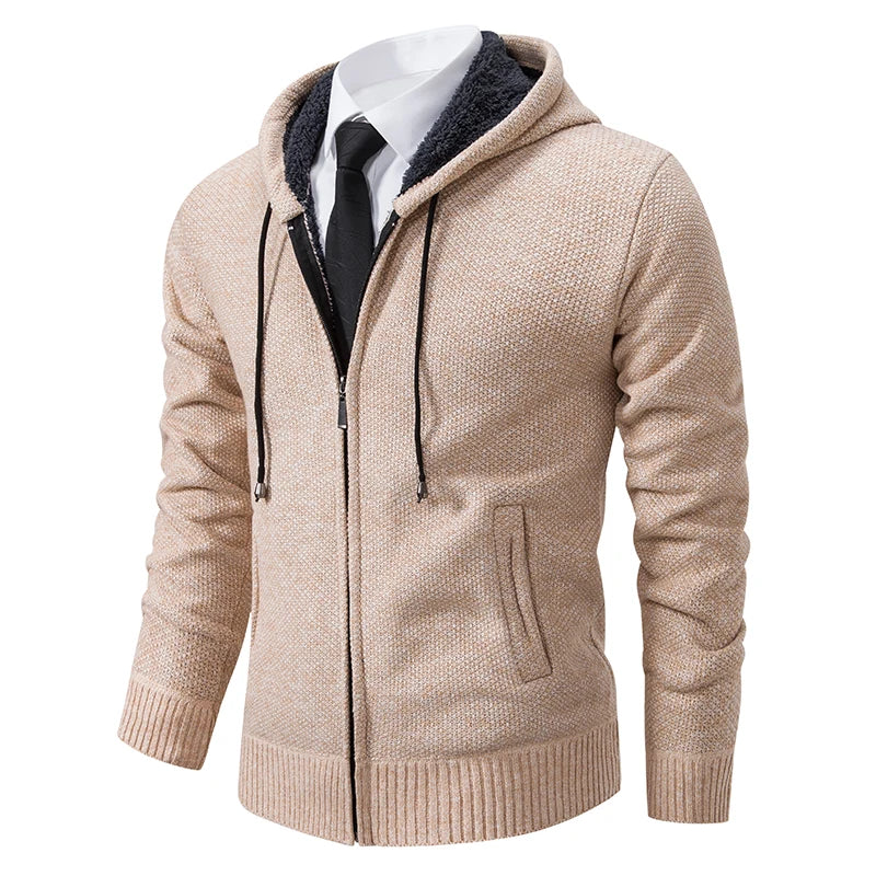 Cardigan zippé en polaire doux chaud coupe confortable automne-hiver homme – Jonzac