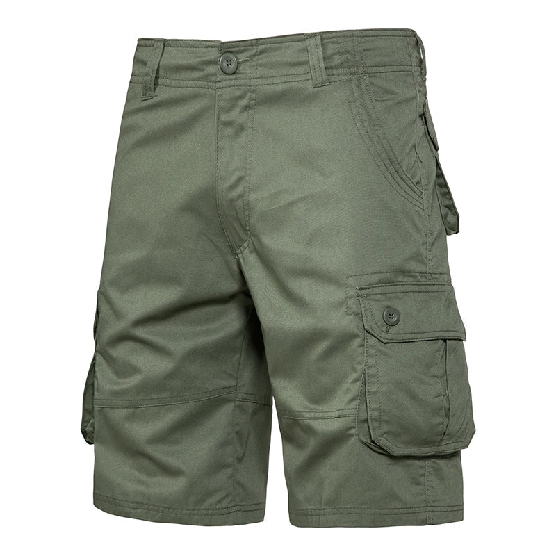 Short cargo à poches latérales pour homme