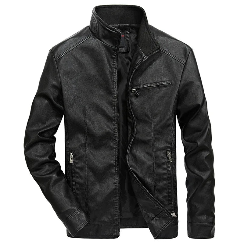 Veste effet cuir souple chic décontractée