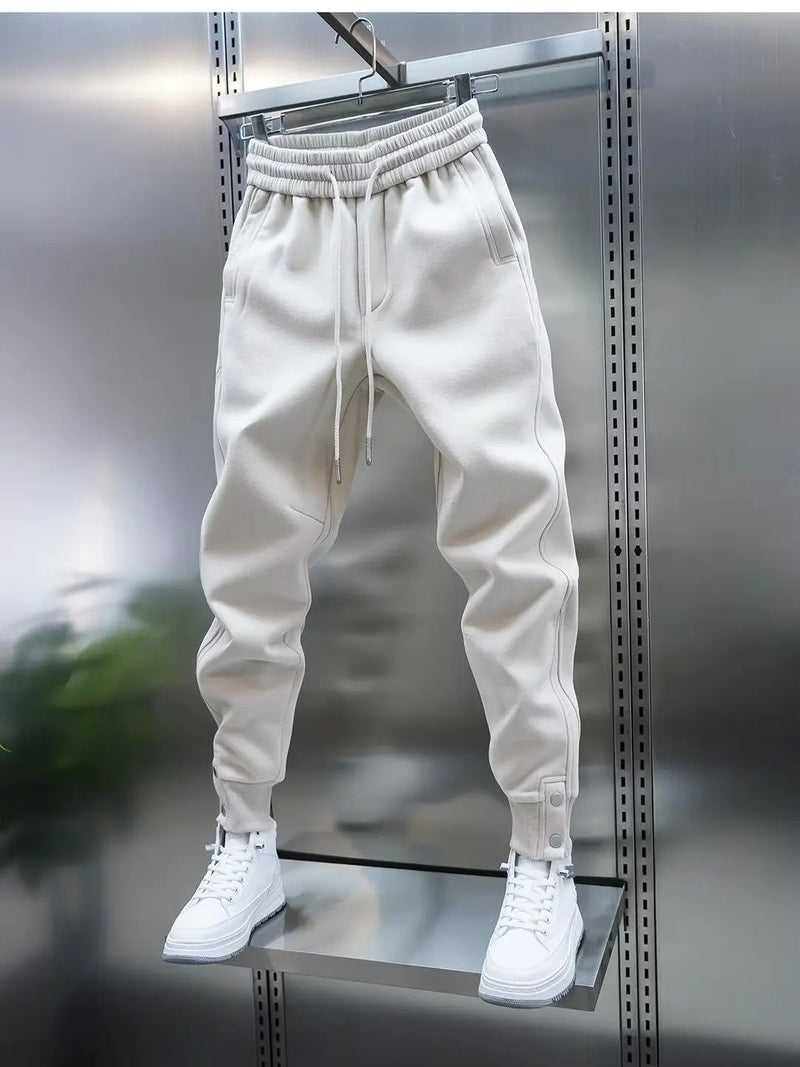 Pantalon jogging à bas boutonnés