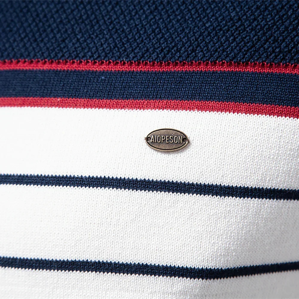 Pull en maille à rayures
