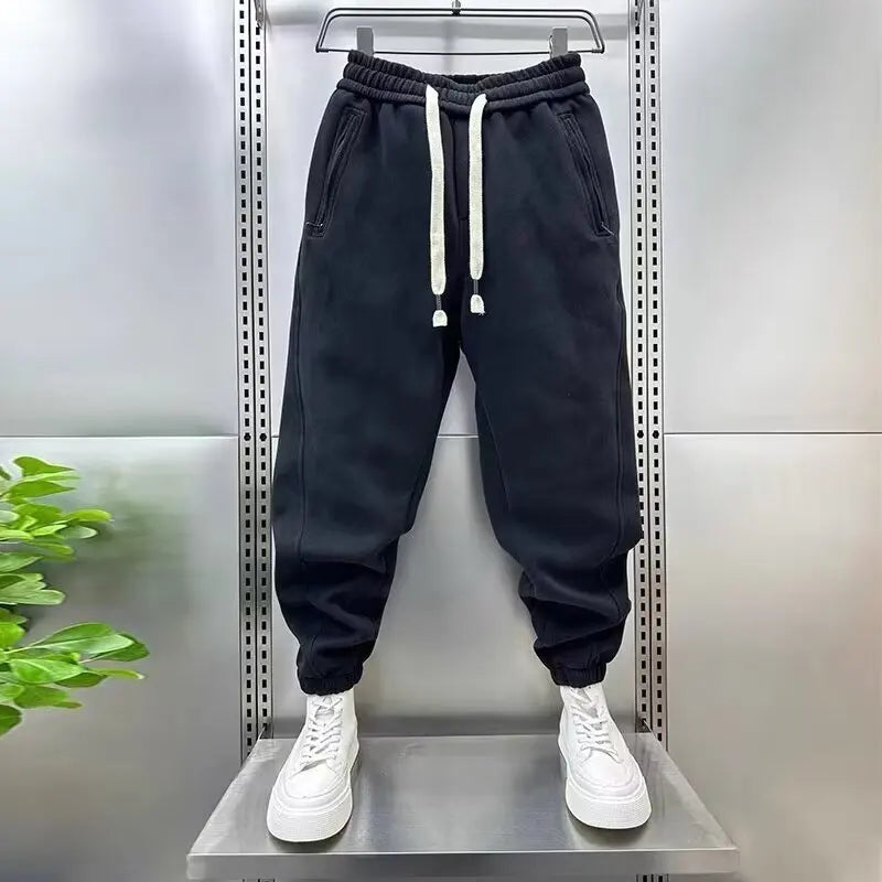 Pantalon basique uni coupe confortable