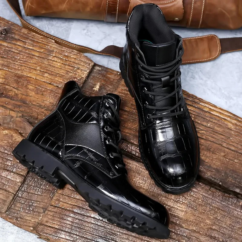 Chaussures habillées effet cuir lisse