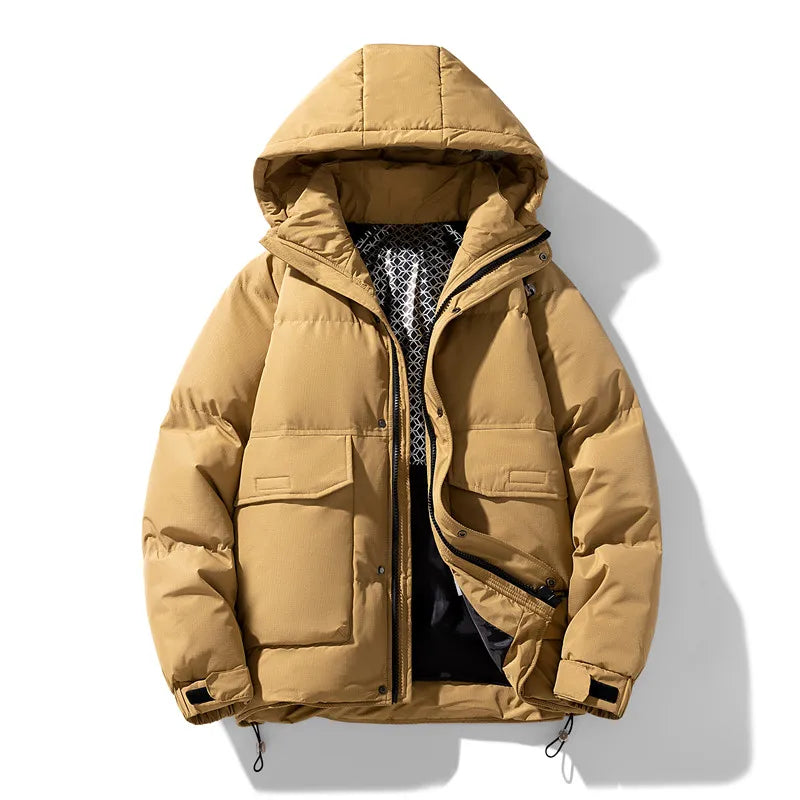 Doudoune matelassée à capuche poches au style intemporel homme – Alleins