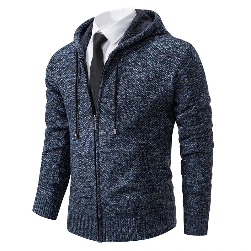 Cardigan zippé en polaire doux chaud coupe confortable automne-hiver homme – Jonzac