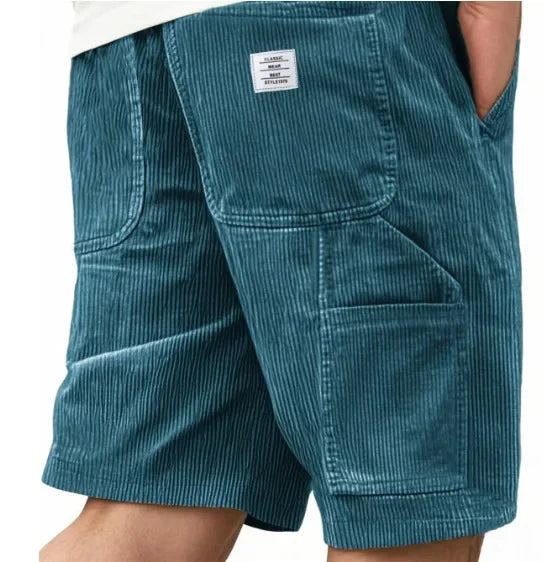 Short cargo en velours côtelé