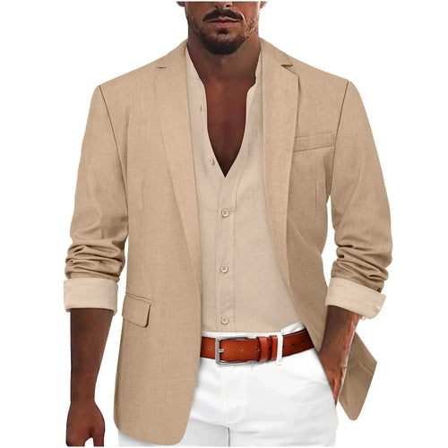 Blazer d'été col cranté poches à rabat
