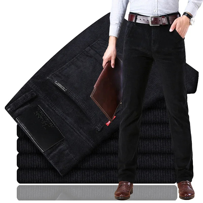 Pantalon en matière premium coupe droite élégante décontractée homme – Ascain
