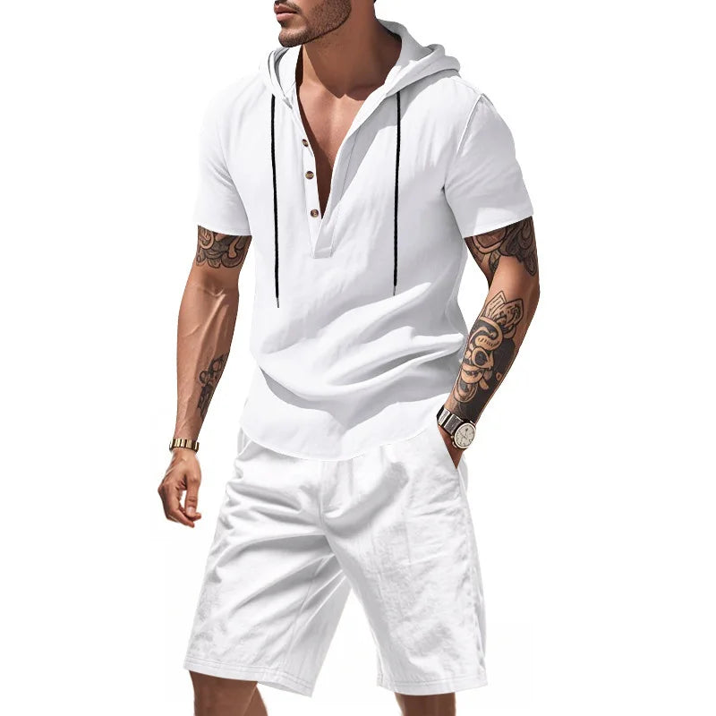 Ensemble sweat à capuche et short