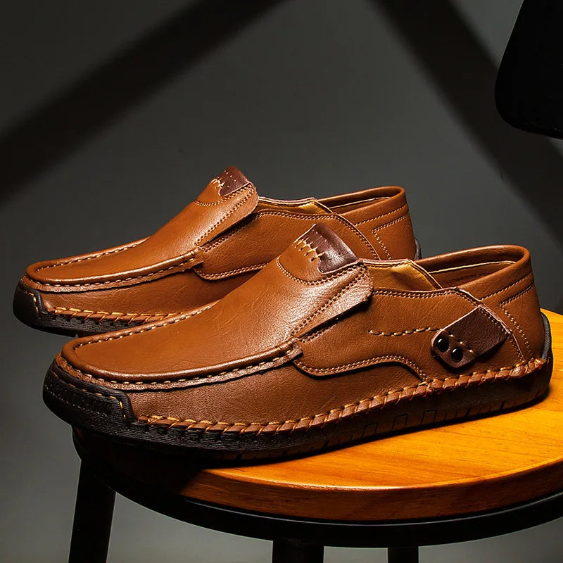 Mocassins en cuir classiques intemporels allure sobre homme – Buzançais