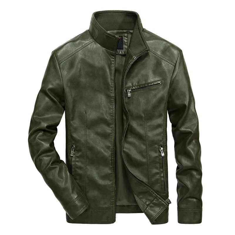 Veste effet cuir souple chic décontractée