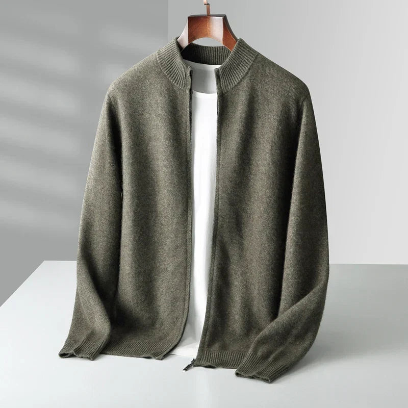 Gilet de luxe en laine de cachemire coupe soignée premium homme – Lanildut
