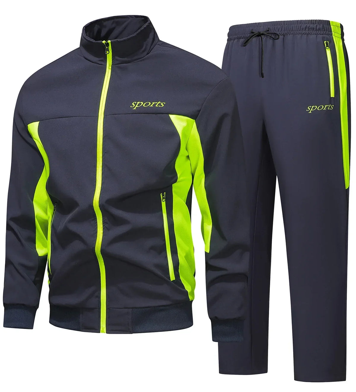Ensemble survêtement veste zippée et pantalon pour le sport et les voyages homme – Aubeterre