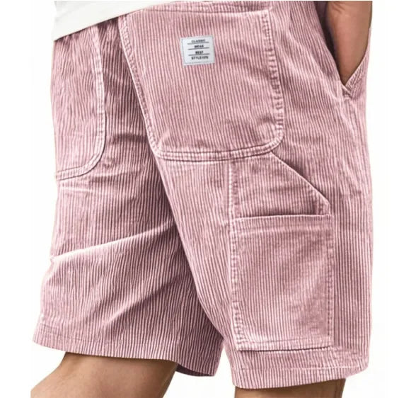 Short cargo en velours côtelé