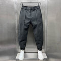 Pantalon fuselé texturé coupe ajustée au chic discret homme – Joucas