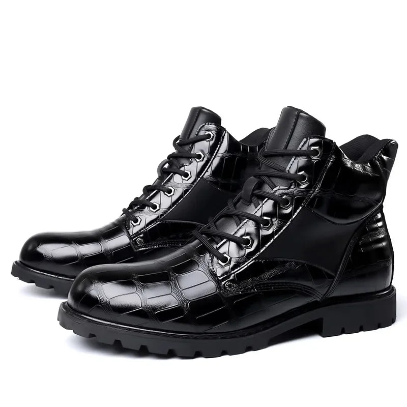 Chaussures habillées effet cuir lisse